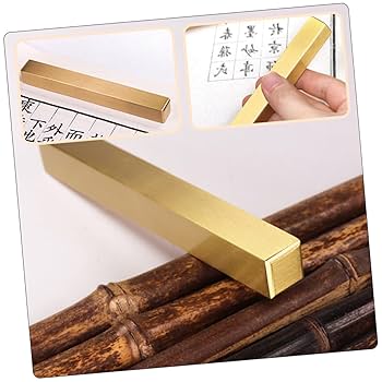 書道具真鍮文鎮レトロアンティークサイズ 約幅200mm.奥行25m 重さ868g 書道具真鍮文鎮レトロアンティークサイズ 約幅200mm.奥行25m 重